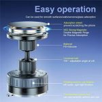 T26 Multi-Winkel verstellbarer Vakuum-Saugständer Magnetischer Autotelefonhalter – Bild 4