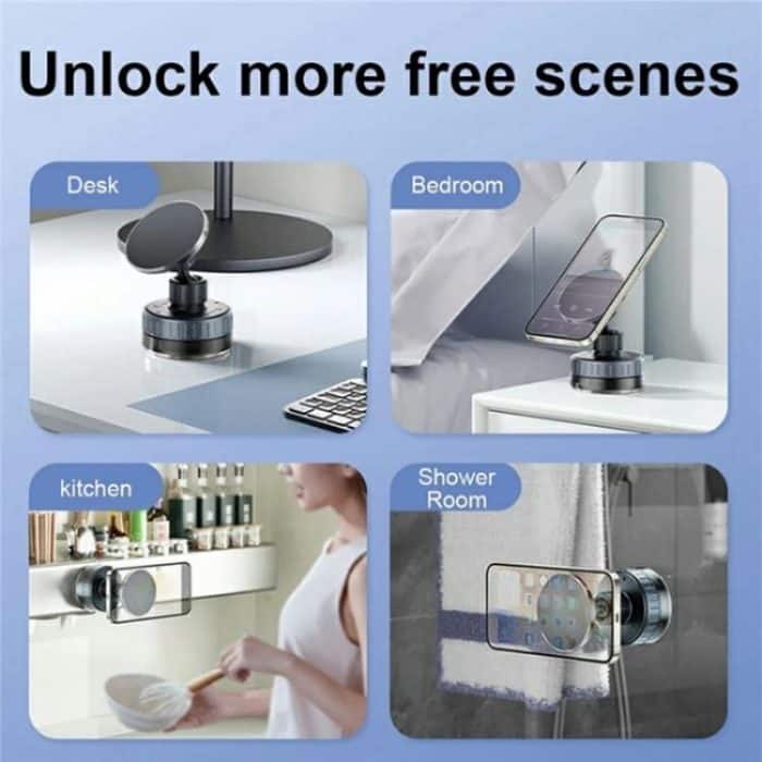 T26 Multi-Winkel verstellbarer Vakuum-Saugständer Magnetischer Autotelefonhalter – Bild 6