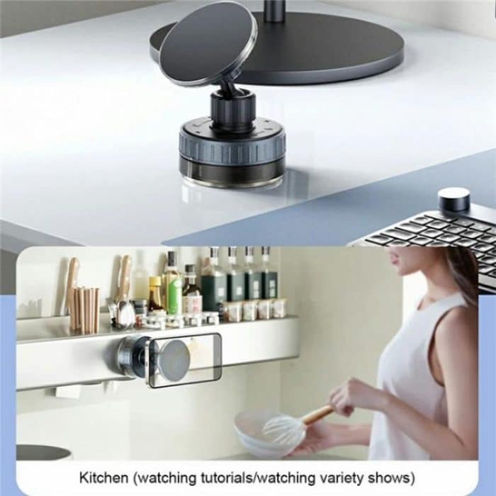 T26 Multi-Winkel verstellbarer Vakuum-Saugständer Magnetischer Autotelefonhalter – Bild 9