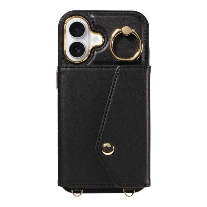 Diagonal Crossbody Ring Organ Wallet Leather Back Phone Case, For iPhone 16, For iPhone 15 Pro Max, For iPhone 15 Pro – Bild 3
