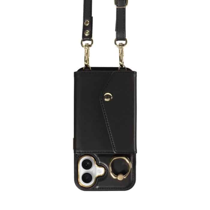 Diagonal Crossbody Ring Organ Wallet Leather Back Phone Case, For iPhone 16, For iPhone 15 Pro Max, For iPhone 15 Pro – Bild 6