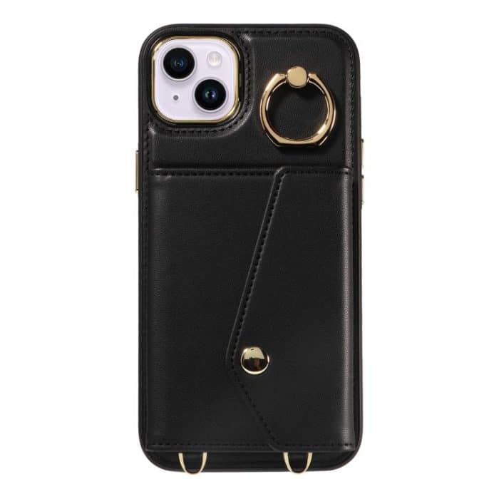Diagonal Crossbody Ring Organ Wallet Leather Back Phone Case, For iPhone 15 Plus, For iPhone 15, For iPhone 14 Plus – Bild 3