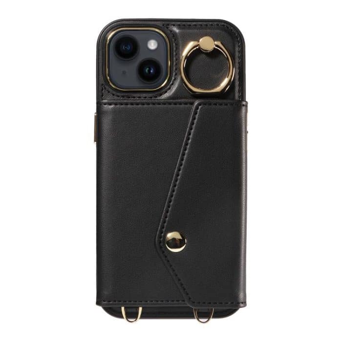 Diagonal Crossbody Ring Organ Wallet Leather Back Phone Case, For iPhone 14, For iPhone 14 Pro, For iPhone 14 Pro Max – Bild 3
