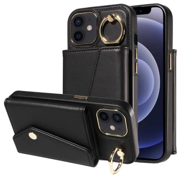 Diagonal Crossbody Ring Organ Wallet Leather Back Phone Case, For iPhone 12, For iPhone 12 Pro Max, For iPhone 12 Pro – Bild 1