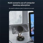 D2 3-Achsen-Klapp-Magnet-Saugnapf 360-Grad-Drehung Telefonständer Autotelefonhalter – Bild 8