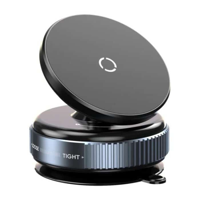 K009 360 Degree Rotation Navigation Holder Mechanical Vacuum Suction Magnetic Car Stand, K009 (Black), K009 (White) – Bild 1