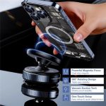 K009 360 Degree Rotation Navigation Holder Mechanical Vacuum Suction Magnetic Car Stand, K009 (Black), K009 (White) – Bild 2