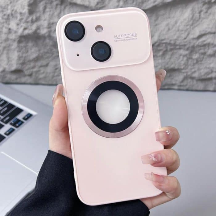 SYA002816112A.jpg Plating MagSafe Handyhülle mit großem Fenster, For iPhone 14 Plus, For iPhone 14, For iPhone 14 Pro, For iPhone 14 Pro Max – Bild 1