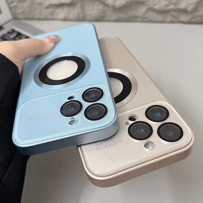 Plating MagSafe Handyhülle mit großem Fenster, For iPhone 14 Plus, For iPhone 14, For iPhone 14 Pro, For iPhone 14 Pro Max – Bild 3