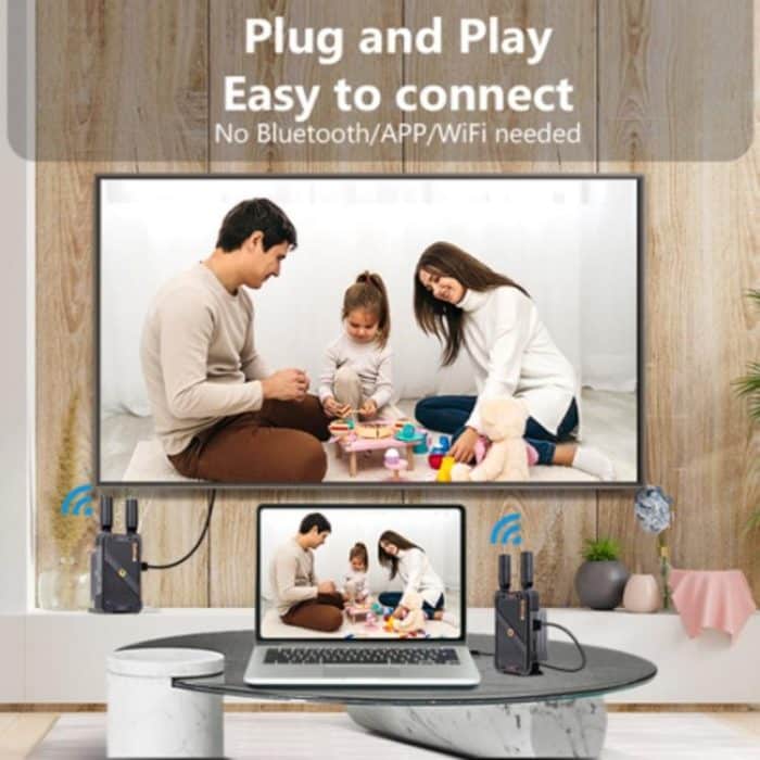 BOVBOX 082 1080P H.265 Niedrige Latenz 400m Sender Empfänger HDMI Wireless Extender, US Plug, UK Plug, EU Plug, AU Plug – Bild 6