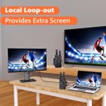 BOVBOX 082 1080P H.265 Niedrige Latenz 400m Sender Empfänger HDMI Wireless Extender, US Plug, UK Plug, EU Plug, AU Plug – Bild 7