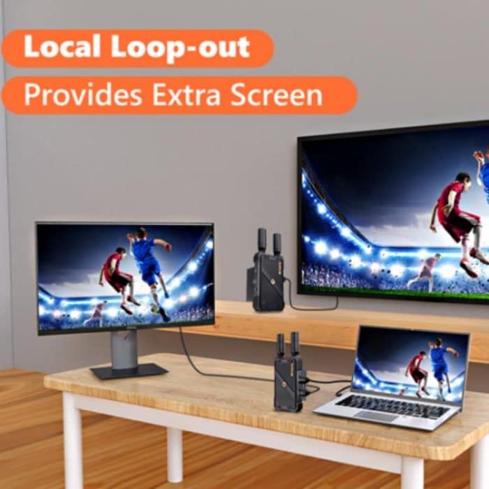 BOVBOX 082 1080P H.265 Niedrige Latenz 400m Sender Empfänger HDMI Wireless Extender, US Plug, UK Plug, EU Plug, AU Plug – Bild 7