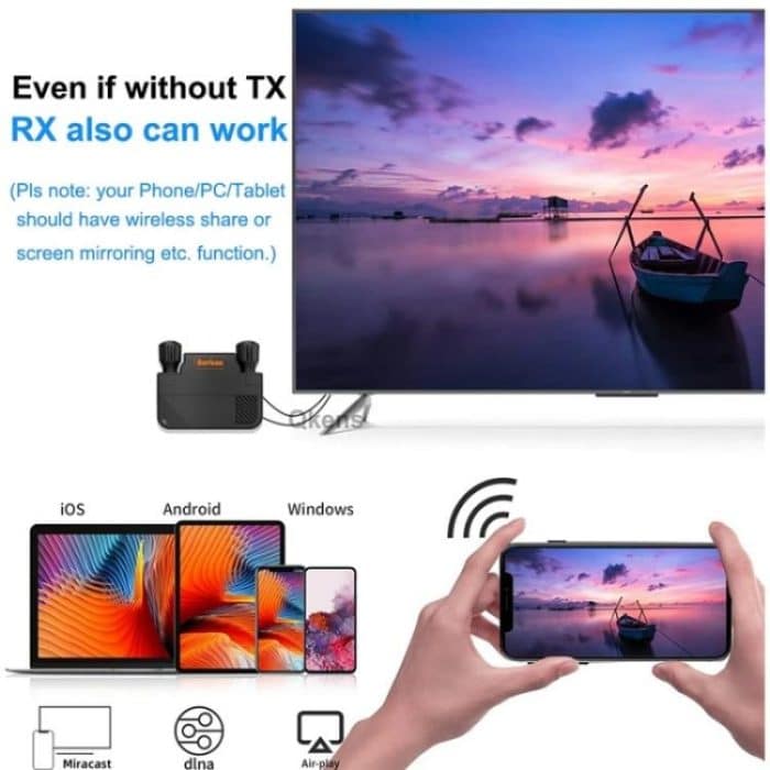 BOVBOX 091-HD Konferenznutzung 100M Wireless WiFi HDMI Extender Video Sender Empfänger, US Plug, UK Plug, EU Plug, AU Plug – Bild 6