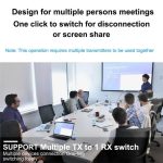 BOVBOX 091-HD Konferenznutzung 100M Wireless WiFi HDMI Extender Video Sender Empfänger, US Plug, UK Plug, EU Plug, AU Plug – Bild 8