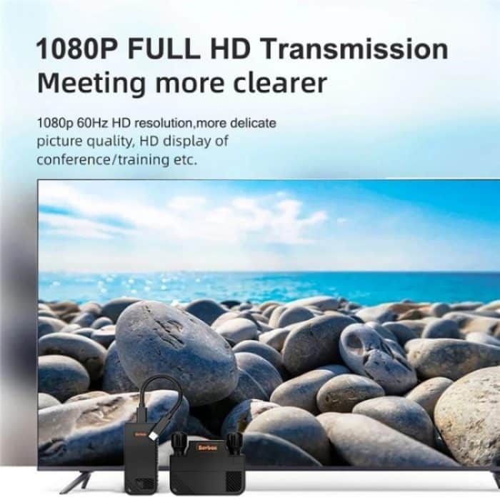 BOVBOX 091-TC Für Telefonprojektor USB C Drahtloser Sender und Empfänger Video Extender, US Plug, UK Plug, EU Plug, AU Plug – Bild 4