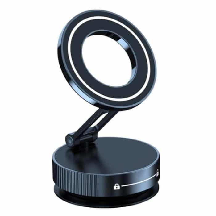 K11 Desktop Car Metal Cellphone Holder Foldable Vacuum Magnetic Phone Stand, K11 (Black), K11 (Silver) – Bild 1