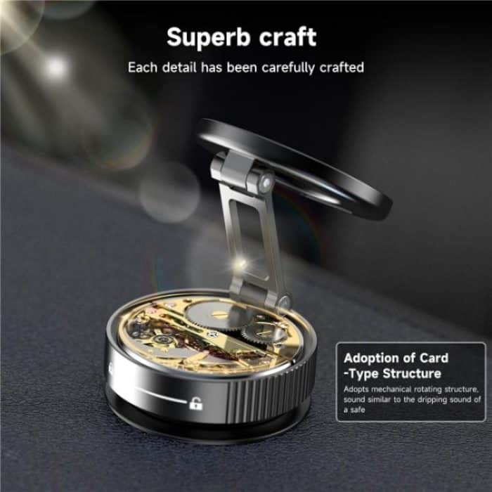 K11 Desktop Car Metal Cellphone Holder Foldable Vacuum Magnetic Phone Stand, K11 (Black), K11 (Silver) – Bild 5