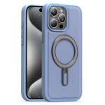 Silver Shield MagSafe Holder Shockproof Phone Case, For iPhone 15 Pro, For iPhone 15 Plus, For iPhone 15