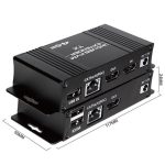 D5-1 / D6-1 80m Cat6 / 5e Network Cable Extender Computer Control HDMI KVM Extender, US Plug, EU Plug – Bild 11