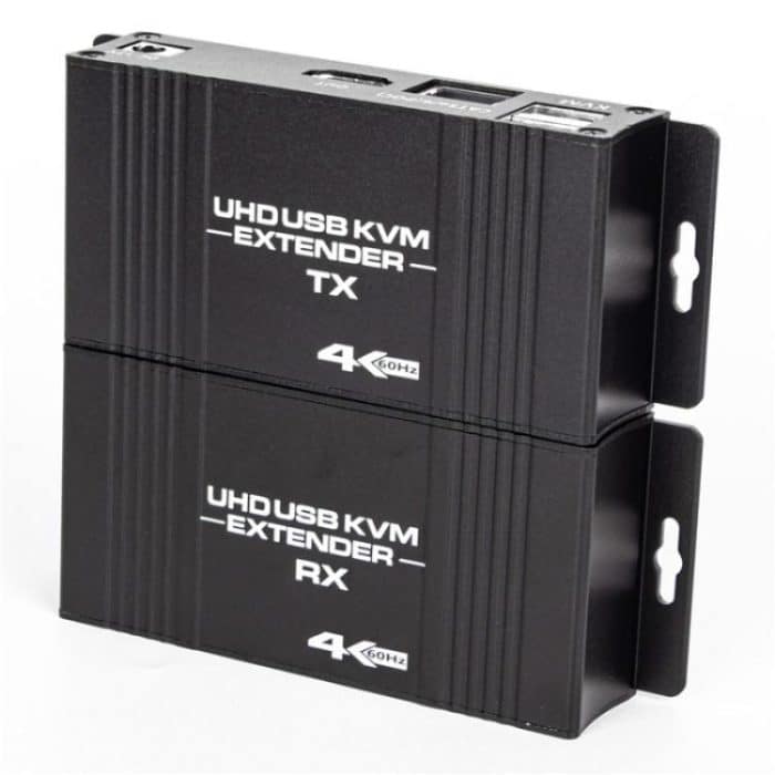 D5-1 / D6-1 80m Cat6 / 5e Network Cable Extender Computer Control HDMI KVM Extender, US Plug, EU Plug – Bild 8