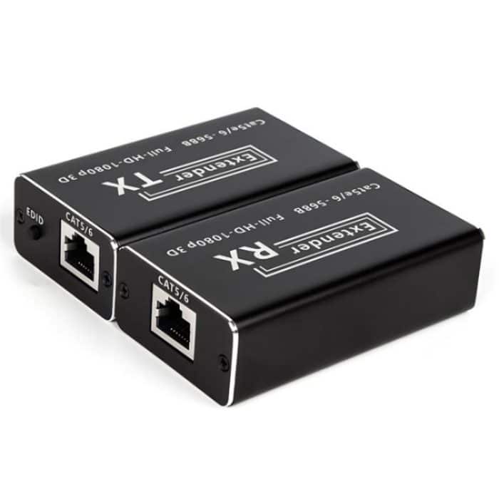 D1-1 / D2-1 Network Cable HD Video Signal Transmitter 50m Extender HDMI to RJ45 Extender, US Plug, EU Plug – Bild 2