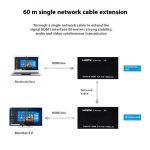 D1-1 / D2-1 Network Cable HD Video Signal Transmitter 50m Extender HDMI to RJ45 Extender, US Plug, EU Plug – Bild 5