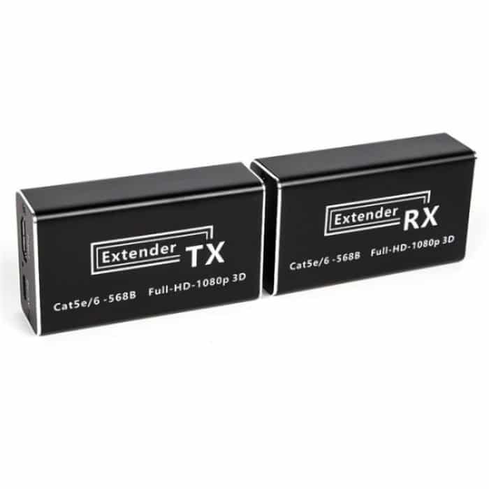 D1-1 / D2-1 Network Cable HD Video Signal Transmitter 50m Extender HDMI to RJ45 Extender, US Plug, EU Plug – Bild 9