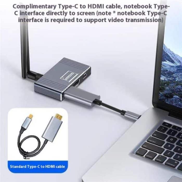 D9-1 / D10-1 unterstützt 90-Grad-Bildschirmdrehung 8X1 HDMI Wireless Display Adapter – Bild 3