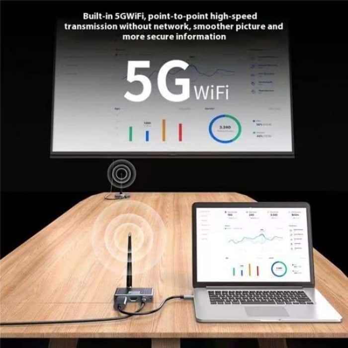 D9-1 / D10-1 unterstützt 90-Grad-Bildschirmdrehung 8X1 HDMI Wireless Display Adapter – Bild 4