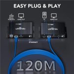 D5-2/D6-2 Video Audio Transmitter Receiver HDMI KVM Extender 4K HDMI to RJ45 LAN Extender, US Plug, EU Plug – Bild 3