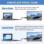 HD2-Video-Streaming Gaming HDMI 2.0b auf DisplayPort 1.4 Adapter 4K 60Hz/HDCP 2.3 Konverter – Bild 2