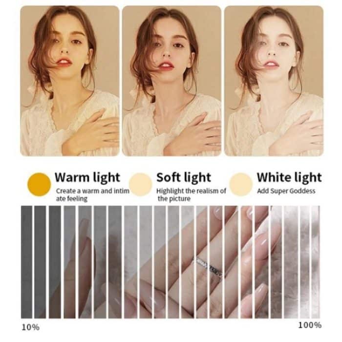 M21X 35W Beauty Tattoo Eyebrow Eyelash Nail Art Lighting Lamp with Phone Stand, US Plug, UK Plug, EU Plug, AU Plug – Bild 5