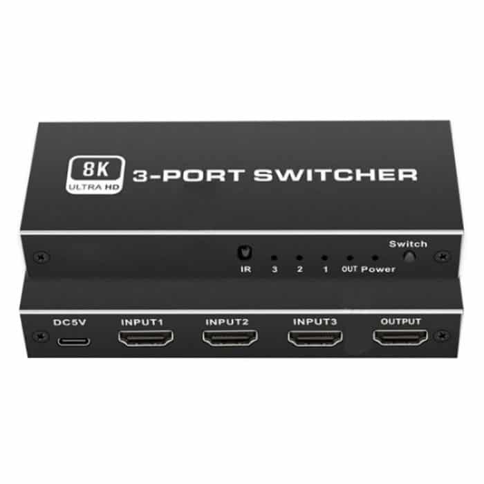 SYA0028362.jpg Q8Q3-3 Gaming-Heimkino HDMI 2.1-Switch 3x1 8K 4K 120Hz HDR Audio-Video-Synchronizer – Bild 1