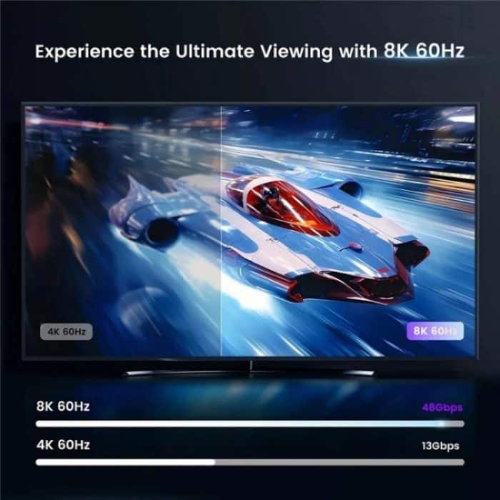 Q8Q3-3 Gaming-Heimkino HDMI 2.1-Switch 3x1 8K 4K 120Hz HDR Audio-Video-Synchronizer – Bild 4