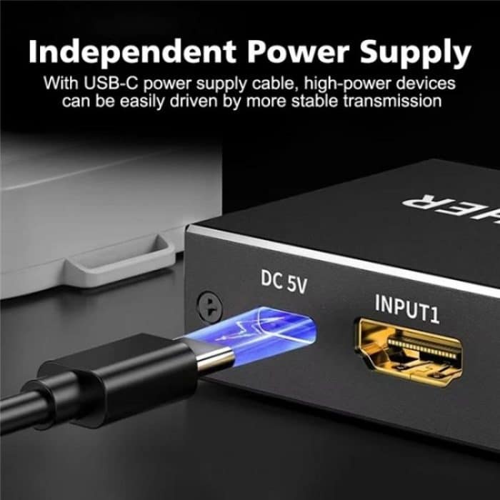 Q8Q3-3 Gaming-Heimkino HDMI 2.1-Switch 3x1 8K 4K 120Hz HDR Audio-Video-Synchronizer – Bild 5