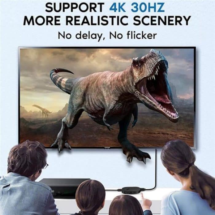 Q2-4 Mit Fernbedienung UHD 4K Auflösung Switcher HDMI Switch 4K 3 In 1 Out Splitter – Bild 3