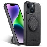 Suteni G3 360 Rotation Holder MagSafe Denim Leather Back Phone Case, For iPhone 14 Plus, For iPhone 14, For iPhone 14 Pro, For iPhone 14 Pro Max, For iPhone 13 Pro Max, For iPhone 13 Pro, For iPhone 13, For iPhone 12