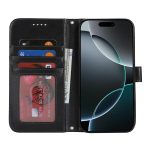 Double Fold Printed Embossing Leather Phone Case, For iPhone XR – Bild 4