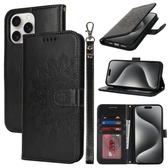 SYA002845621A.jpg Double Fold Printed Embossing Leather Phone Case, For iPhone 15 Pro Max, For iPhone 15 Pro, For iPhone 15 Plus, For iPhone 15 – Bild 1