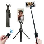 YUNTENG VCT-992 Ausziehbarer Selfie-Stick aus Aluminiumlegierung, integriertes Tischstativ mit Fernbedienung