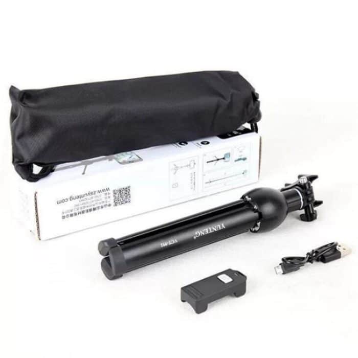 YUNTENG VCT-992 Ausziehbarer Selfie-Stick aus Aluminiumlegierung, integriertes Tischstativ mit Fernbedienung – Bild 5