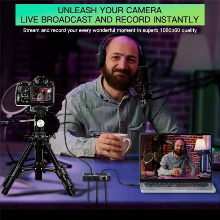 C9 USB 3.0 Gigabit Ethernet Loop-Out-Adapter 4K 60Hz HDMI-Videoaufnahmekarte – Bild 3