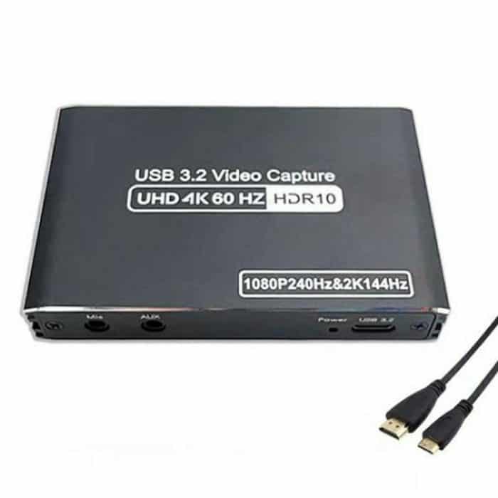 C10 Mit Mikrofoneingang/Audioausgang 4K HDMI Video Capture Card Live-Streaming USB 3.1 Adapter – Bild 1