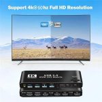 K3-1 4K 60Hz USB 3.0 Dual-Screen-Display-Extender HDMI-Matrix 2x2 KVM-Switch – Bild 2