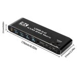 K3-1 4K 60Hz USB 3.0 Dual-Screen-Display-Extender HDMI-Matrix 2x2 KVM-Switch – Bild 11