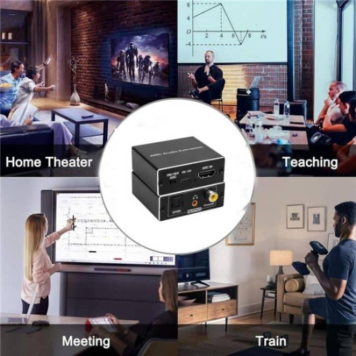 ARC HDTV-Lautsprecher-Audio-Extraktor-Konverter, ARC auf SPDIF, koaxial, 3,5-mm-Buchse – Bild 4