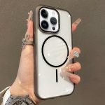 Translucent Armor MagSafe N52 Thin Circle Phone Case, For iPhone 13 Pro Max, For iPhone 13 Pro, For iPhone 13, For iPhone 12