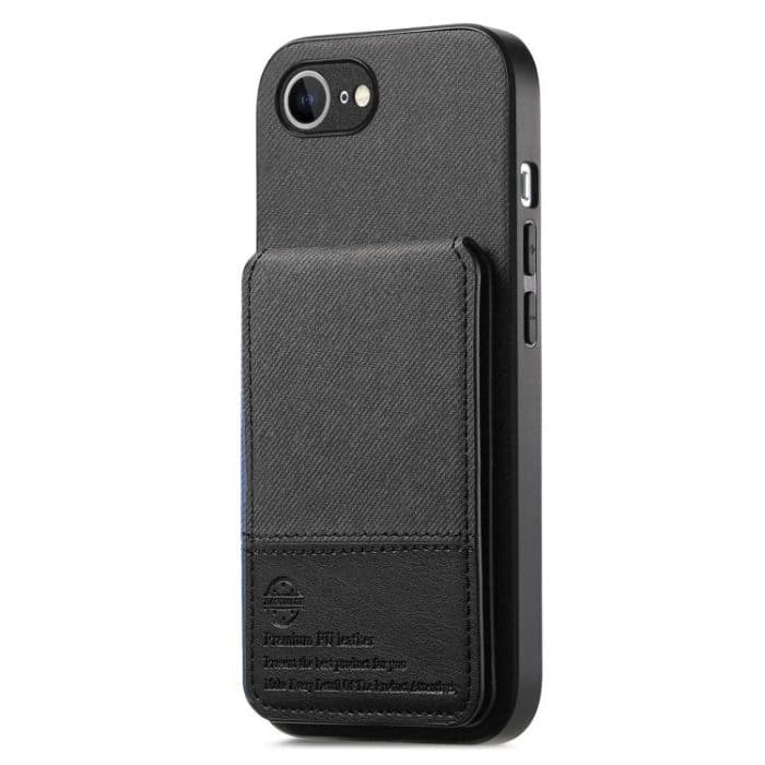 Twill Fabric Leather Vertical Flip RFID Card Bag Phone Case, For iPhone 16e, For iPhone 16 Pro Max, For iPhone 16 Pro – Bild 3