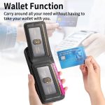 Twill Fabric Leather Vertical Flip RFID Card Bag Phone Case, For iPhone 16e, For iPhone 16 Pro Max, For iPhone 16 Pro – Bild 7