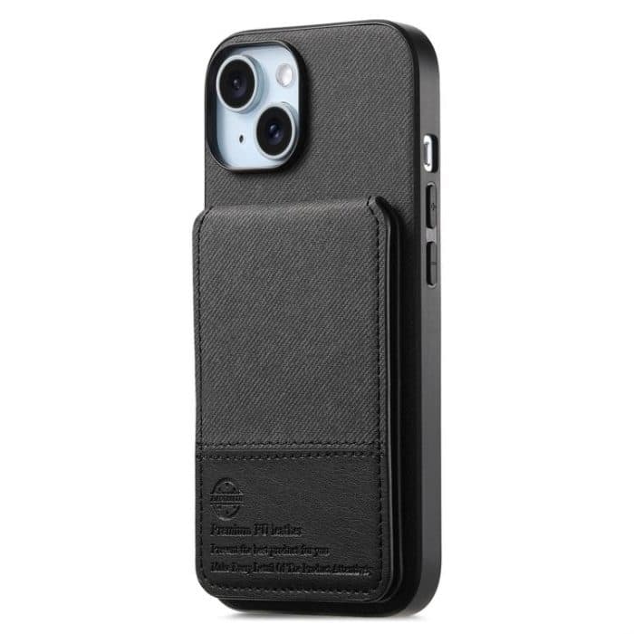 Twill Fabric Leather Vertical Flip RFID Card Bag Phone Case, For iPhone 14 Plus, For iPhone 14, For iPhone 14 Pro – Bild 3